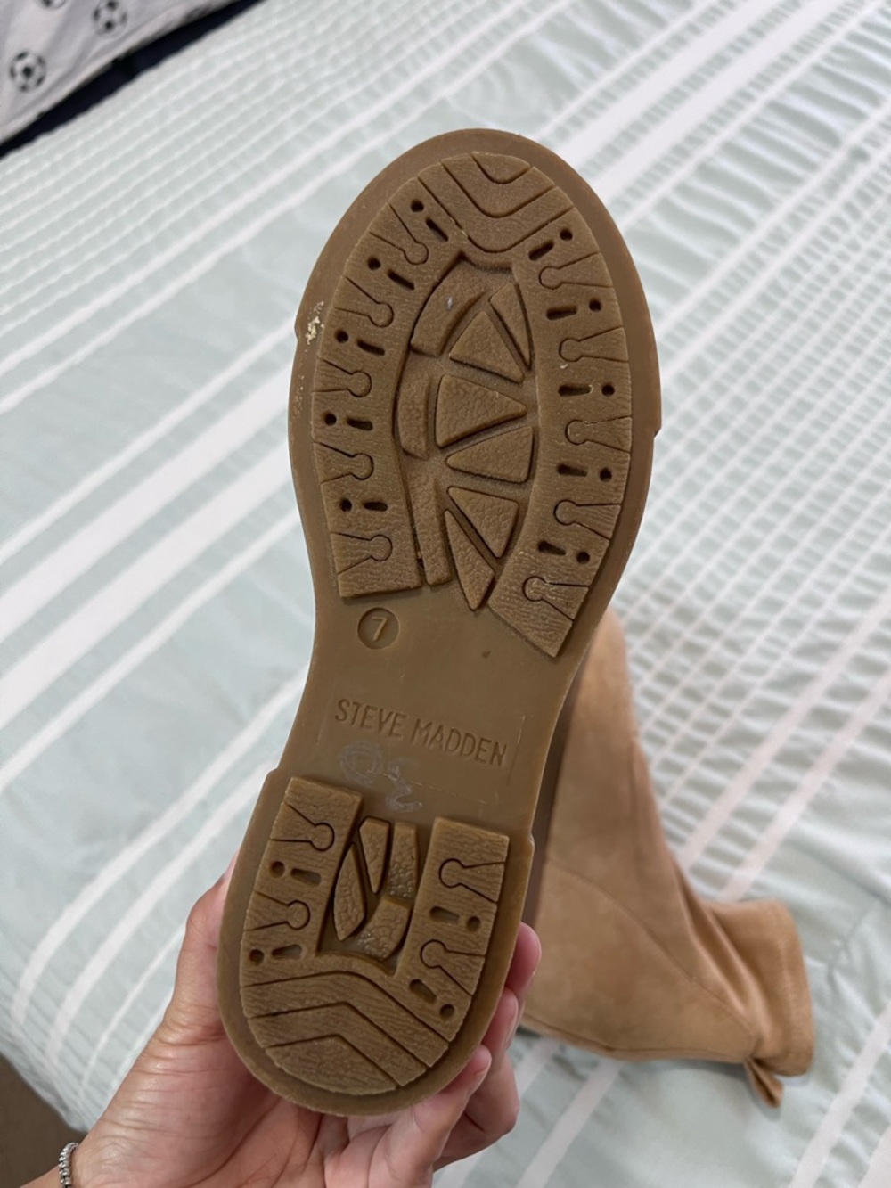 Steve Madden suede Women's Freshly Sneaker shoes size 7 - Picture 5 of 9